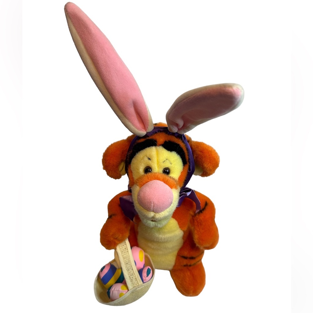 Disney Winnie the Pooh - Tigger Easter Bunny Stuffed Plush - 13” - Rare